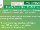 Nuo spalio 1-osios visos įmonių deklaracijos turės būti teikiamos elektroniniu būdu