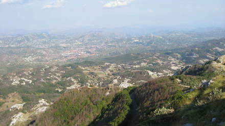 Cetinje nuo Njegušo mauzoliejaus