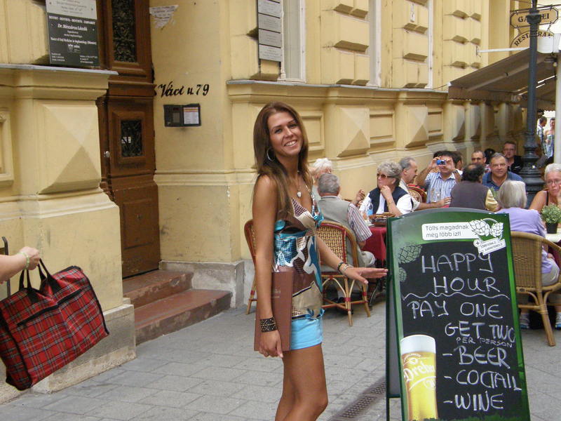 Vaci gatvė Budapešte, kviečiame papietauti