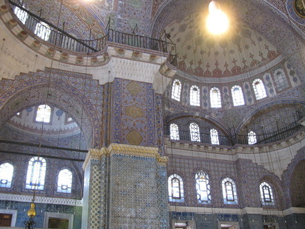 Stambulas, Sultono Ahmeto mečetės vidus
