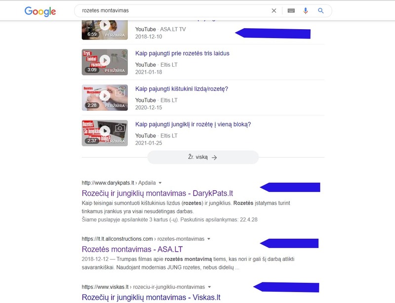 Google reklamos formatai