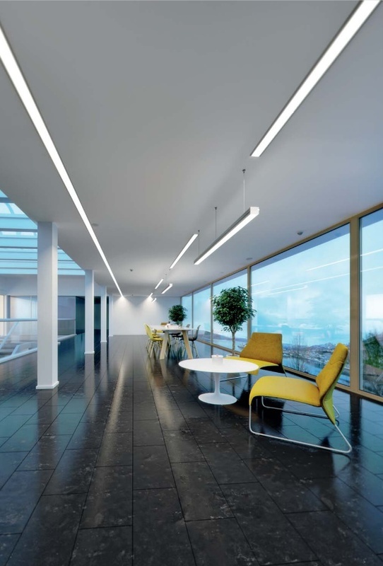 Architektūriniai LED profiliai biurui