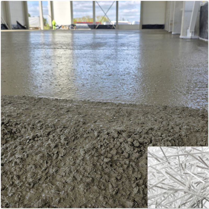 Pluoštas fibra betono grindims