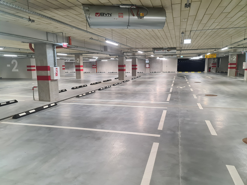 Požeminės aikštelės betonavimas